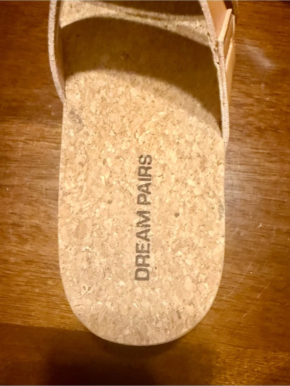 Dream Pairs Women’s Double Strap Cognac Slide Sandals